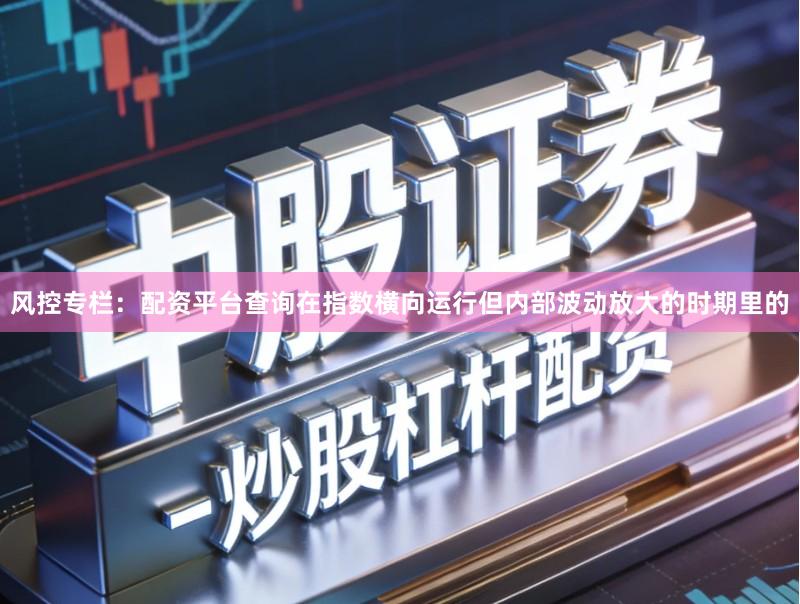 风控专栏：配资平台查询在指数横向运行但内部波动放大的时期里的